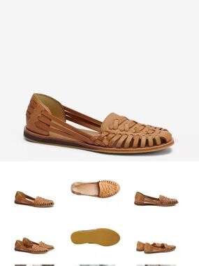 Nisolo huarache leather sandal in almond - 9.5 - NWOT